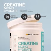 4 - Healthfarm Creatine Monohydrate,  Unflavoured  0.55 lb 
