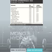 5 - Healthfarm Creatine Monohydrate,  Unflavoured  0.22 lb 