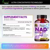 4 - Humming Herbs NAD+,  60 capsules 