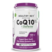 1 - HealthyHey Nutrition CoQ10 with Bioperine 105mg,  60 capsules 