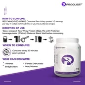 6 - Proquest Raw Whey 90,  2.2 lb  Unflavoured 