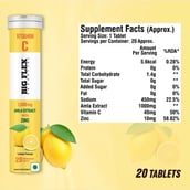 3 - Big Flex Vitamin-C, 20 tablet(s) Orange & Lemon (Pack of 6) with Apple Cider Vinegar 20 Effervescent Tablets