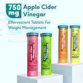 4 - HealthKart HK Vitals ACV 750 mg Effervescent, 60 tablet(s) Multi Flavour Pack