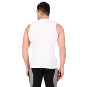 2 - Redesign Nylon Compression Cut Sleeve Tshirt,  White  3XL 