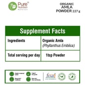 7 - Pure Nutrition Organic Amla Powder,  227 g 