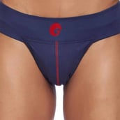 6 - Omtex Neo Supporter Back Covered,  Large  Navy Blue 