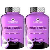 1 - Naturyz Triple Strength Omega 3 Fish Oil,  120 softgels 