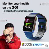 6 - GOQii Smart Vital Lite SpO2,  Black 
