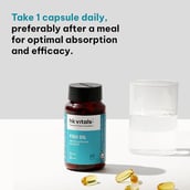 7 - HealthKart HK Vitals Fish Oil 1000mg with 180mg EPA and 120mg DHA, 60 capsules