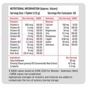 8 - HealthKart HK Vitals Multivitamin Women with Ginseng, Ginkgo Biloba, Soya-Isoflavones & Lycopene,  60 tablet(s)  Unflavoured 