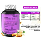2 - Naturyz Vanilla Flavoured Omega 3 Fish Oil with Vitamin D, 60 softgels