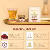 4 - Upakarma Ayurveda Premium Quality Kesar,  Natural  2 g 