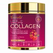 1 - Vitaminnica Vita Beauty Collagen Powder, 180 g Strawberry (Type I & III Collagen)