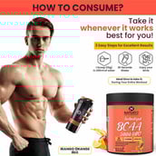 7 - Naturyz Instantized BCAA 5000 PRO, 0.55 lb 25 Servings Mango Orange Mix