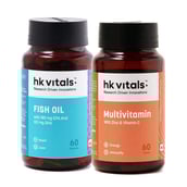3 - HealthKart Fish Oil 60 Softgels with Multivitamin 60 vegetarian tablets,  2 Piece(s)/Pack 