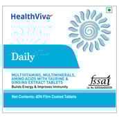 Highlight - HealthViva Daily (Multivitamin with Ginseng),  60 tablet(s)  Unflavoured 