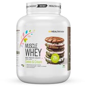 1 - Healthfarm Muscle Whey,  3.99 lb  Cookies & Cream 
