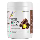 1 - Healthfarm Muscle Whey,  1.1 lb  Double Rich Chocolate 