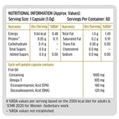 9 - HealthKart HK Vitals Salmon Omega-3,  60 capsules 