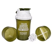 2 - GHC 3-Compartment Shaker Bottle,  Green  600 ml 