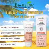 2 - Bio Health Sunlock Tinted Sunscreen,  50 g  SPF 50 PA+++ 