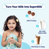 10 (4 - Supermilk Height+ for 4-7 Yrs Personalized Protein & Nutrition Drink Mix Powder, 1 kg Double Chocolate