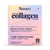 1 - TruNativ Advanced Collagen Peptides,  6 sachets/pack  Assorted (Japanese Marine Collagen Type 1 & 3) 