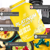 4 - Muscle Performance Platinum Whey, 4.4 lb Kaju-Pista