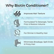 2 - HealthAid Biotin Conditioner with Keratin & Collagen,  200 ml  for Strong Thick & Shiny Hair 