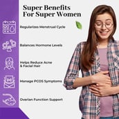 5 - Health Veda Organics Plant Based PCOS Supplement,  60 tablet(s)  Unflavoured 