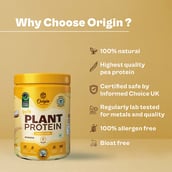 4 - Origin Nutrition Plant Protein,  0.61 lb  Creamy Vanilla 