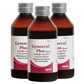 1 - Cratus Gynocrat Plus Syrup, 200 ml Unflavoured (Pack of 3)
