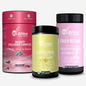 1 - WishNew Wellness Beauty Collagen 21 Sachets & Liposomal Glutathione 30 Caps with Multivitamin Women 18+ Combo,  60 capsules  Arctic Blueberry 
