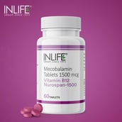 6 - INLIFE Vitamin B12 1500mcg,  60 tablet(s)  Unflavoured 