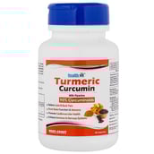 Healthvit Turmeric Curcumin Extract with Piperine,  60 capsules 