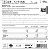 2 - Myprotein Impact Whey Isolate,  5.5 lb  Strawberry Cream 