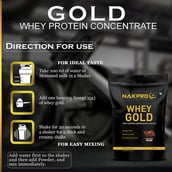 10 - Nakpro Whey Gold Protein Concentrate,  2.2 lb  Double Rich Chocolate 