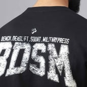 1 - MuscleBlaze Carnage Oversized Tshirt,  Black  Medium