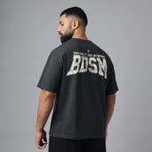 4 - MuscleBlaze Carnage Oversized Tshirt,  Charcoal  Medium