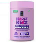 1 - British Life Sciences Happi Kidz Iron & Vitamin C,  60 gummies  Blackcurrant 