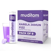 1 - Muditam Karela Jamun Fizz,  Unflavoured (Pack of 9)  20 tablet(s) 