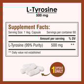 4 - Biotrex L-Tyrosine (500 mg),  60 capsules 