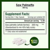 4 - Biotrex Saw Palmetto (300 mg),  60 capsules 