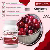 6 - Biotrex Cranberry (500 mg),  60 veggie capsule(s) 