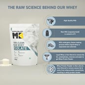 1 - MuscleBlaze Raw Whey Isolate, 2.2 lb 100% Clean Whey Unflavoured