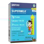 5 - Supermilk Gritzo Height+ for Boy 2-6 Yrs Personalized Protein & Nutrition Drink Mix,  33.33 g  Double Chocolate (Pouch Sample Pack) 