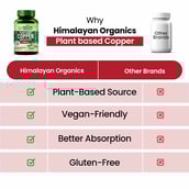 6 - Himalayan Organics Plant Based Copper 1700mcg with Green Tea Extract,  120 veggie capsule(s)  Unflavoured 