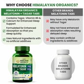 7 - Himalayan Organics Melatonin 10mg + Tagar 250mg,  60 tablet(s)  Unflavoured 