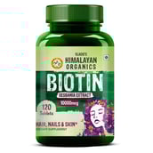 1 - Himalayan Organics Biotin 10000mcg, 120 tablet(s) Unflavoured