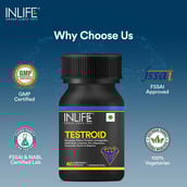 8 - INLIFE Testroid,  60 capsules  Unflavored 